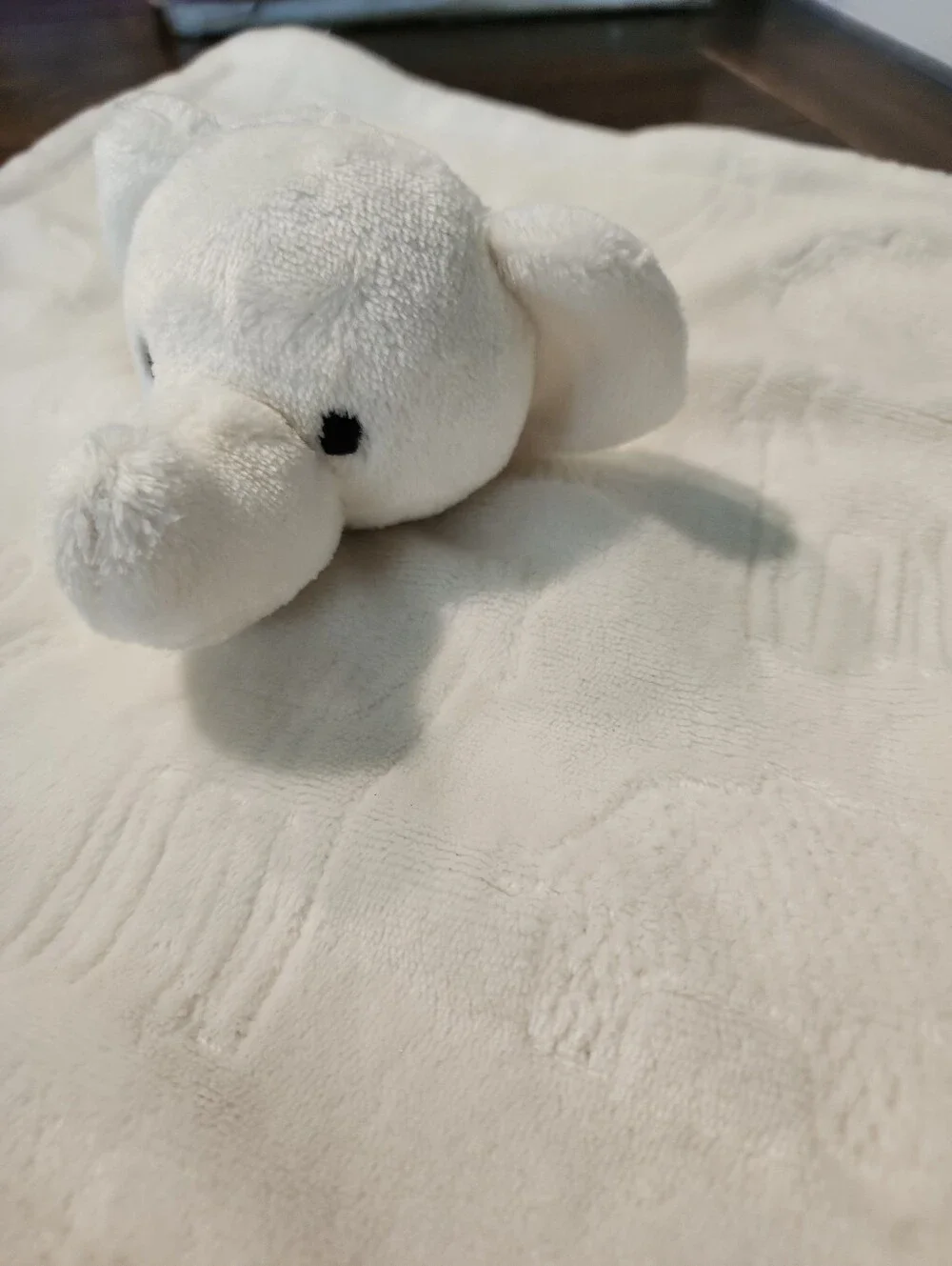 Thro Plush Elephant Baby Lovey Embossed Jimco Lamp James Nunu Short Fleece Egret